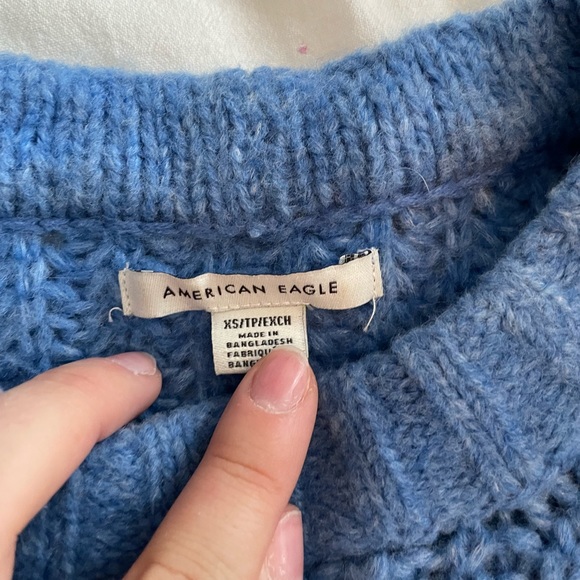 American eagle blue knit sweater - Picture 2 of 3